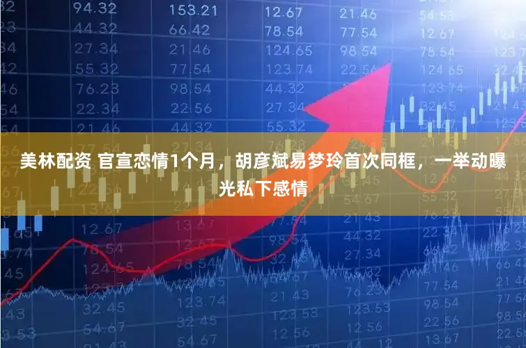 美林配资 官宣恋情1个月，胡彦斌易梦玲首次同框，一举动曝光私下感情