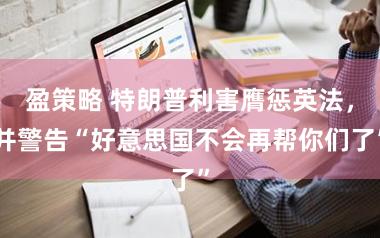 盈策略 特朗普利害膺惩英法,并警告“好意思国不会再帮你们了”